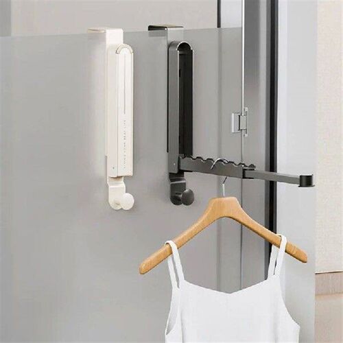 1pc Folding Wall Hook Portable Drying Rack Hidden Robe