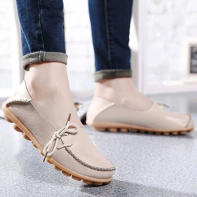 Women Flats Hot Sell Colourful Leather Women Loafers Ballet