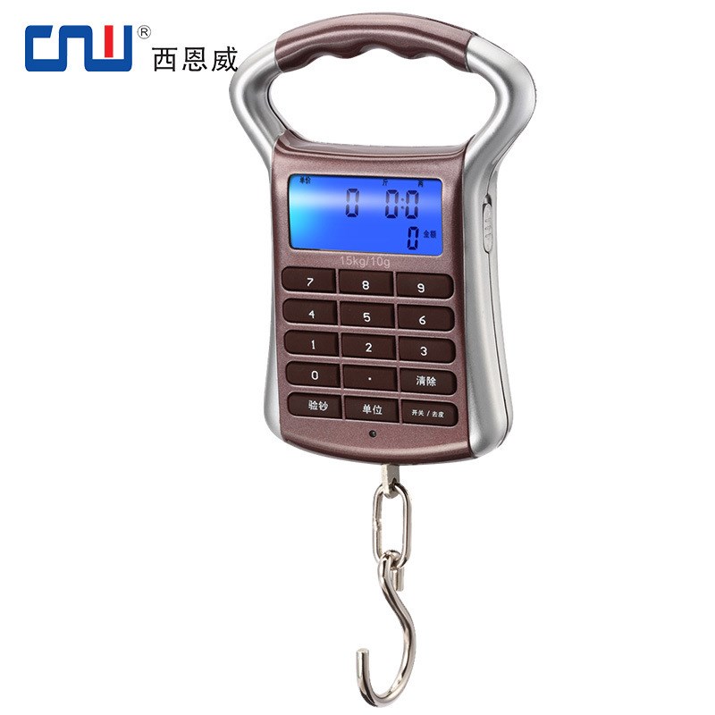 CNW手提秤高精度便携式电子称手提弹簧称计价手称充电迷你快递秤