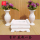 石雕花瓶一对墓地插花烛台家用祭祀天然汉白玉中国黑石头花瓶摆件