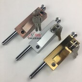 地锁 插销锁 玻璃移门锁有框门锁天地上下锁铝合金旋转木门锁明装