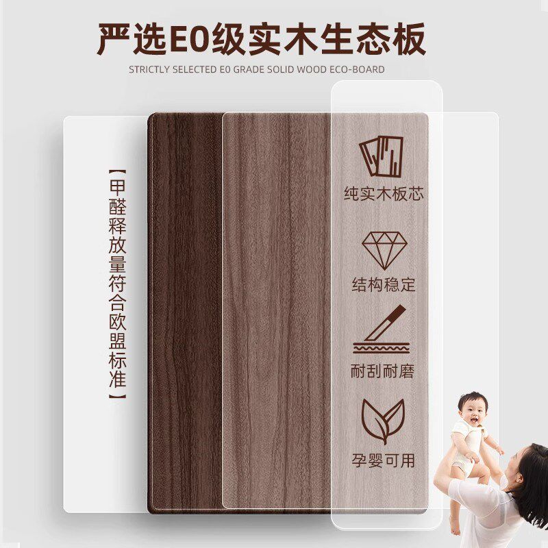 书桌书架一体桌子学生家用卧室电脑桌工作台办公桌儿童实木学习桌