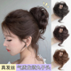 长须发圈丸子头假发女真发盘发假发圈蓬松发包神器自然花苞头新娘
