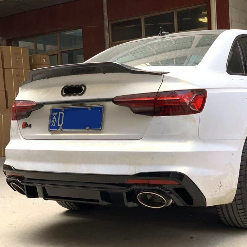 适用于09-25款奥迪A4L改装RS4包围前后保险杠前铲rs4中网后唇尾喉