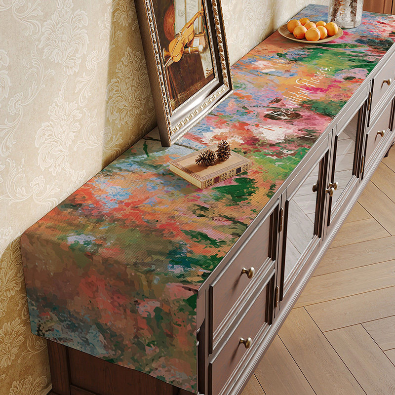 客厅防磨电视柜茶几布桌垫茶桌台布防尘盖布桌旗长方形布艺垫子,居家布艺,桌布,淘宝优惠券,粉丝福利购,淘宝优惠卷