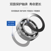 平板车轮子静音万向轮脚轮橡胶轮塑料轮4寸5寸转定向轮手推车配件