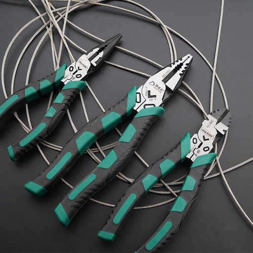 工业级老虎钳钳子尖嘴钳钢丝钳电工专用家用斜口钳大全多功能万用