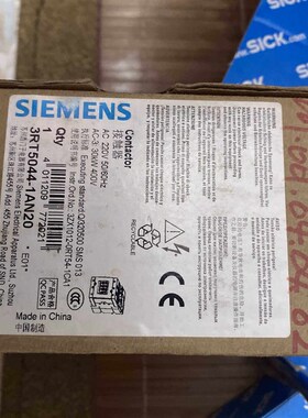 议价接触器3RT5044-1AN20顺丰到付邮