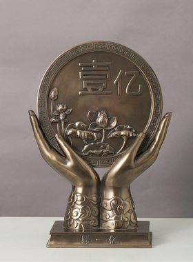 摆件家居创意招财装饰品客厅办公室玄关工艺品电视柜酒柜开业摆设