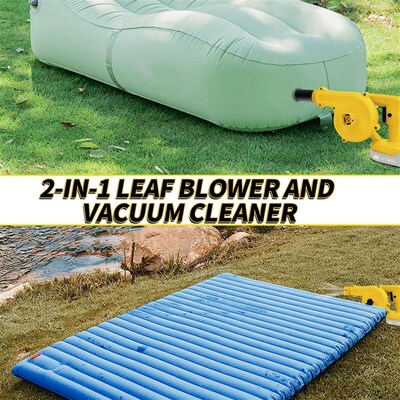 20V Cordless Leaf Blower Electric Jobsite Air Blower with 2-