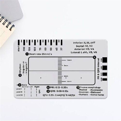 ECG 7 Step Ruler Portable ECG Guide Measurement Tool