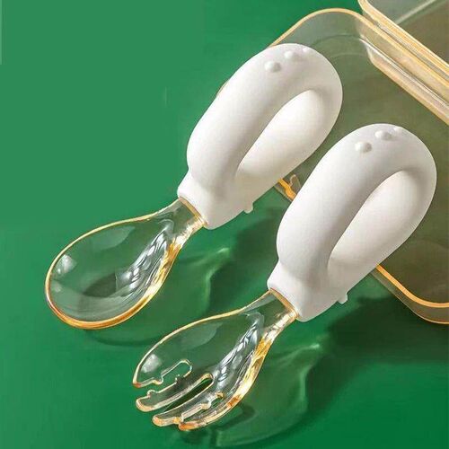 2023 New Baby Silicone Soft Spoon Training Feeding Spoons fo