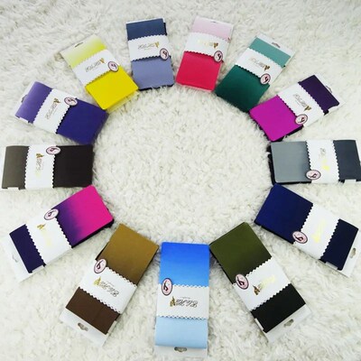 Gradient Stockings Women Color Patchwork Elastic Stockings A
