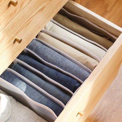 Jeans Clothes Divider Storage Box Closet Drawer Thick Pants