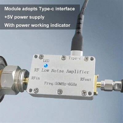 50Mhz-6Ghz LNA High Flatness Amplifier 20dB 30dB Gain RF