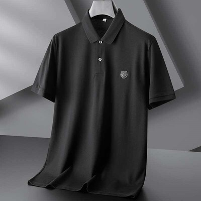 Summer Thin Light Luxury Mens Half-sleeve Plus Size Busines