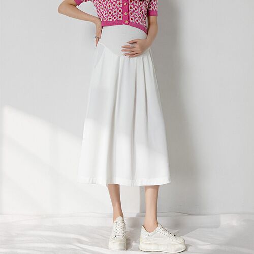 Real Shot 2022 New Maternity Dress Skirt Summer Fashion High