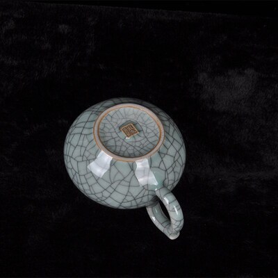 龙泉云上青瓷冰裂功夫茶具公道杯陶瓷大分茶器耐热茶海茶道配件