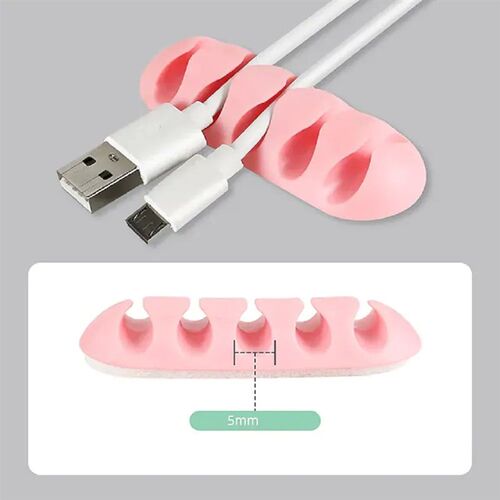 Silicone Cable Organizer USB Data Cable Winder Flexible Cabl
