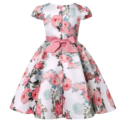 New Girls Kids Flower Elegant Causal Princess Party Dresses