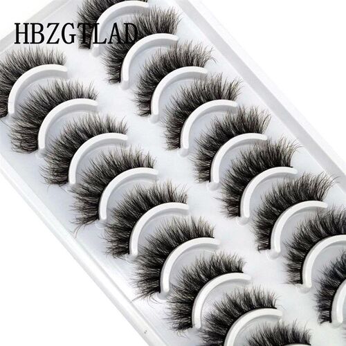 10 pairs Eyelashes 3D Natural Long False Lashes Fluffy Soft
