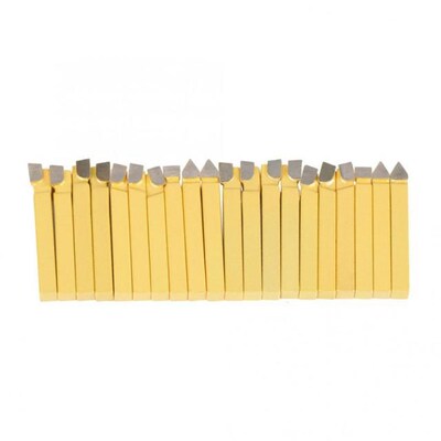 20Pcs 3/8 Lathe Tools Carbide Tipped Welding Milling Cutti