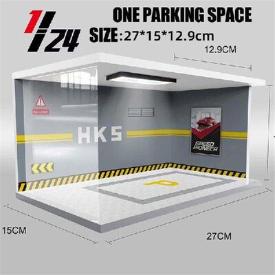 1/32 1/24 1/18 Scale Lighting Parking Lot Assembly Toy