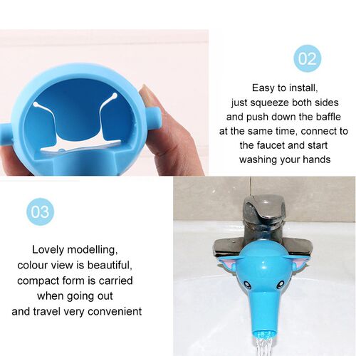 Splash-Proof Hand-Washing Device Sink Channel Extender Carto