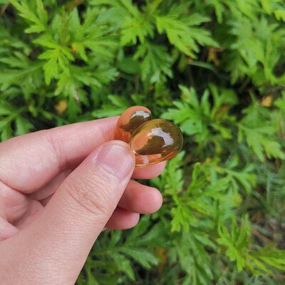 New Colorful Clear Resin Acrylic Geometric Round Ring For Wo