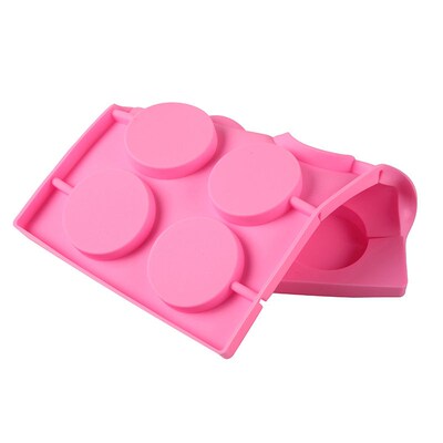 8-Cavity Round Silicone Lollipop Candy Mold Homemade Kids Ca