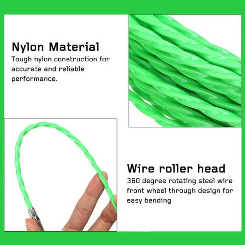 4.5mm 5/12/15/20/25/30m Durable Black Fiberglass Electric Gu