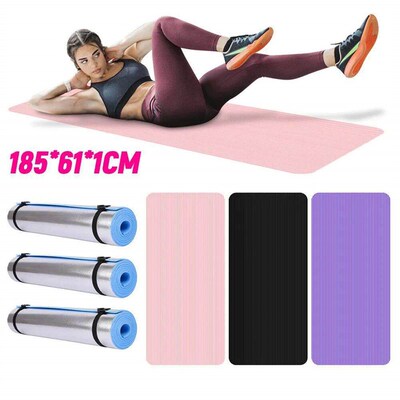 Yoga Mat Non Slip Exercise Mat Thick Solid Color Fitness Mat