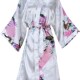 Bride Bridesmaid Robe Silk Bathrobe Wedding Floral Sho Satin