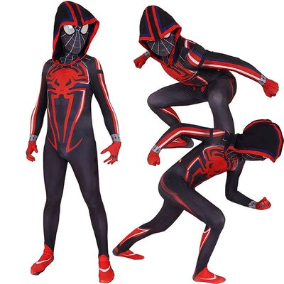 Game Spiderman Costume Miles Morales  Spider Man Cosplay