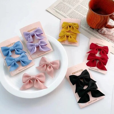 2022 New Bow Headgear Cute Sweet Little Girl Hair Accessorie