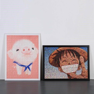 Solid wood puzzle frame 500 pieces 1000 pieces picture fram