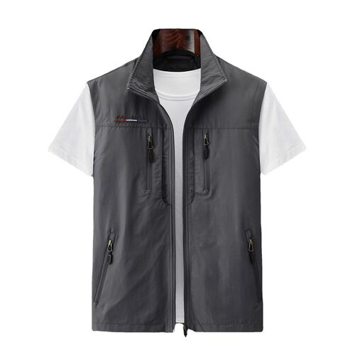 Outdoor Quick-drying Vest Mens Multi-pocket Thin Tooling Wa