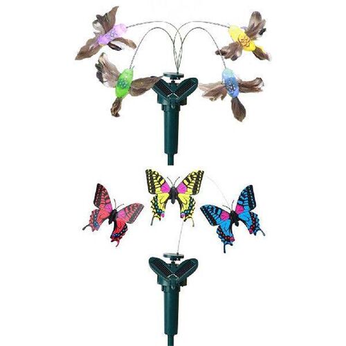 Solar Flying Humming Bird Indoor Outdoor Dancing Fluttering