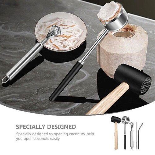 Opener Stainless Steel Coconut Coconuts Meat Grater