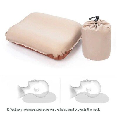 Inflatable Camping Pillow with Memory Foam Travel Pillow