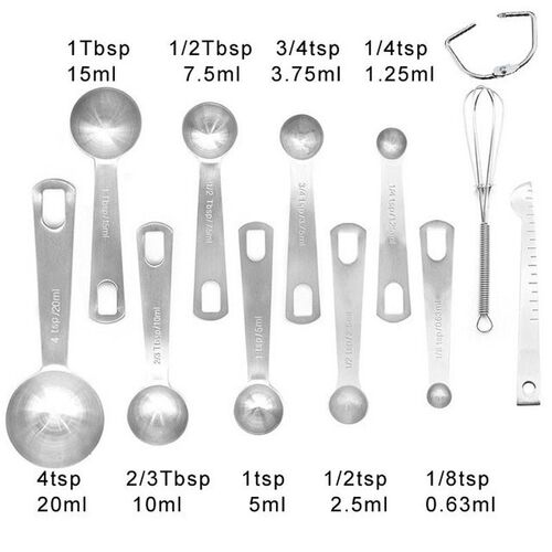 9Pcs 11Pcs 304 Stainless Steel Measuring Spoons Tools for Dr