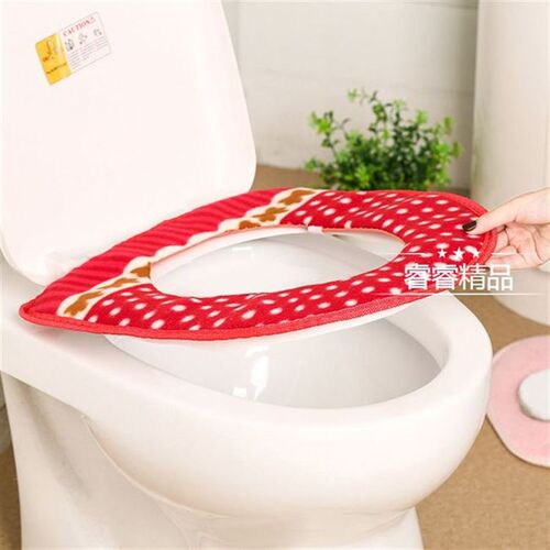 winter plush toilet seat thicken universal seat sit cover