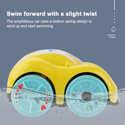 Children Bath Water Playing Toys ABS Clockwork Car Cartoon V