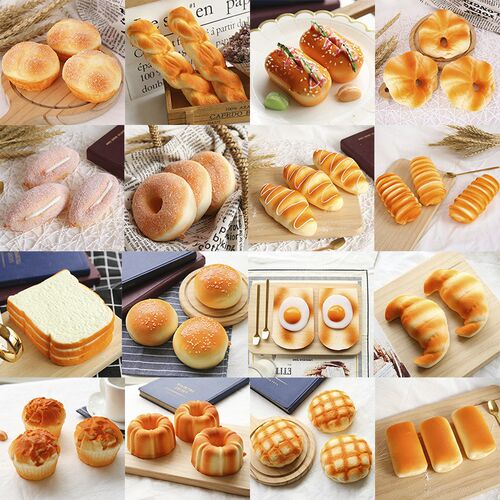Squishy Food Creative Simulation Bread Toast Donuts Slow Ris