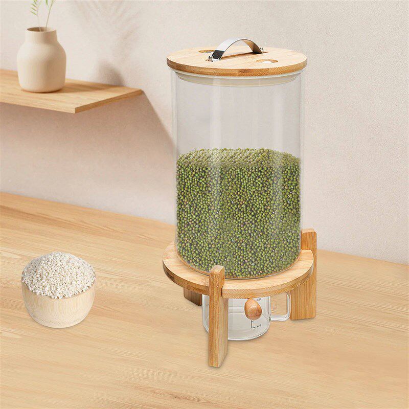 7.5L Creative Flour Cereal Airtight Container Rice Dispenser