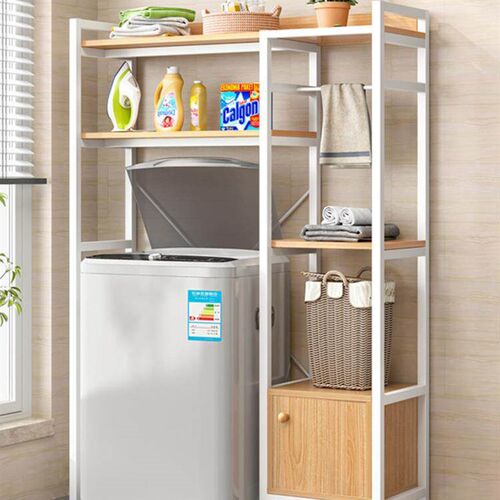 Bathroom toilet rack washing machine large storage shelf
