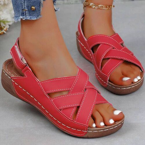 Womens Sandals Peep Toe Summer Sandals With Heels Shoes