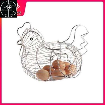 chien-shaped wire egg storage basket