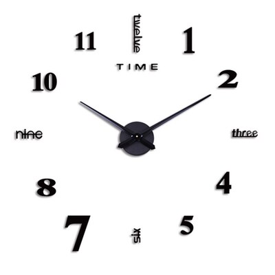 Function Acrylic Minimalist Wall Clock Modern Diy Wall Clock