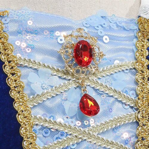 Luxury Snow White Dress Girl Princess Costume With Cloak Kid